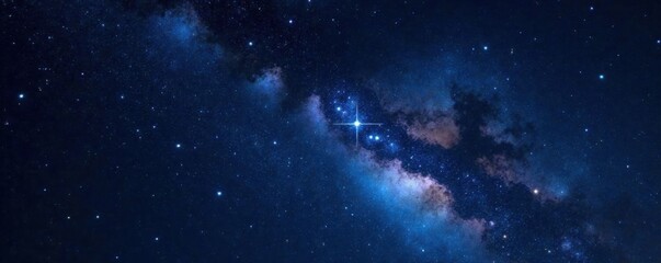 Fototapeta premium A mesmerizing starry night scene with twinkling stars and constellations against a deep black background, cosmic night, twinkling stars, universe