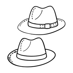 fedora hats icon, fedora hats vector illustration-simple illustration of fedora hats, perfect for fedora hats logos and icons