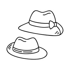panama hats icon, panama hats vector illustration-simple illustration of panama hats, perfect for panama hats logos and icons