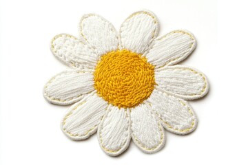 Embroidered daisy patch (1)