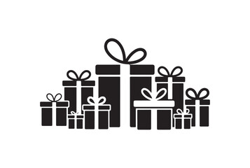 Stack of Gift Boxes, Perfect for Holiday Design