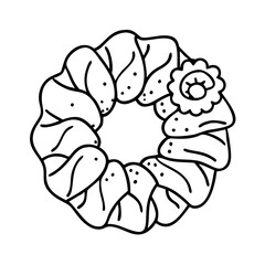 hair scrunchies icon, hair scrunchies vector illustration-simple illustration of hair scrunchies, perfect for hair scrunchies logos and icons