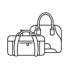 duffel bags icon, duffel bags vector illustration-simple illustration of duffel bags, perfect for duffel bags logos and icons