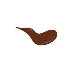 Fototapeta premium Chocolate sauce syrup drop. Vector illustration 