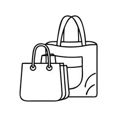 tote bags icon, tote bags vector illustration-simple illustration of tote bags, perfect for tote bags logos and icons