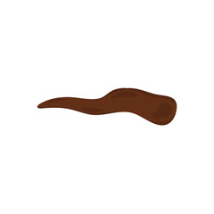 Chocolate sauce syrup drop. Vector illustration 