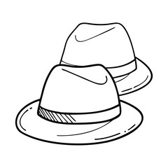 fedoras icon, fedoras vector illustration-simple illustration of fedoras, perfect for fedoras logos and icons