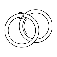 rings icon, rings vector illustration-simple illustration of rings, perfect for rings logos and icons