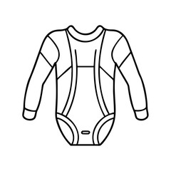 bodysuit icon, bodysuit vector illustration-simple illustration of bodysuit, perfect for bodysuit logos and icons