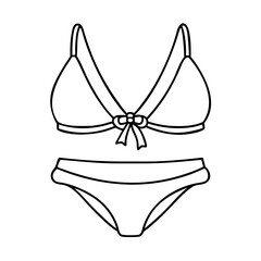 bikini icon, bikini vector illustration-simple illustration of bikini, perfect for bikini logos and icons