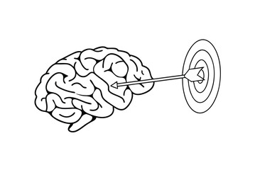 Focused Mind Reaching Goals Accurate Aiming Intelligence Strategy Target Achieved Success