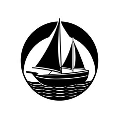 Sailboat Silhouette vector illustration