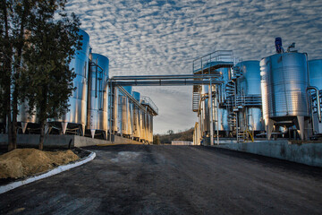 Modern wine production plant