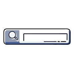 Fototapeta premium Search bar interface in flat style