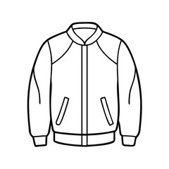 Naklejka premium bomber jacket icon, bomber jacket vector illustration-simple illustration of bomber jacket, perfect for bomber jacket logos and icons