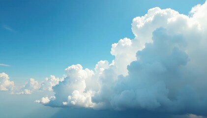 Thick white smoke dominates the sky with towering grey clouds, sky, fog, smoke