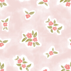 Digital hand drawn seamless pattern for fashion, linens, textile, wallpaper, wrapping paper, kids clothing, homewares and more