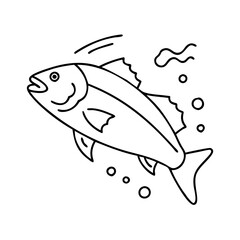 hake icon, hake vector illustration-simple illustration of hake, perfect for hake logos and icons
