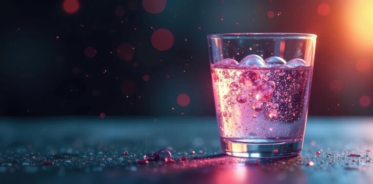 Delicate glassware with intricate bubble design, glassware, vector