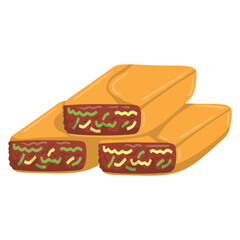 Indonesian martabak illustrations