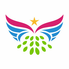 Obraz premium abstract flower logo