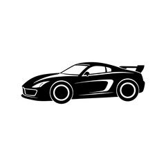 Obraz premium Race Car Silhouette vector illustration