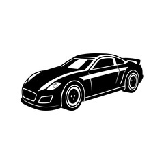 Fototapeta premium Race Car Silhouette vector illustration