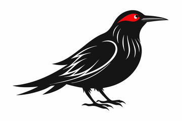 Wallcreeper silhouette black vector
