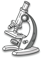 microscope vector illustration