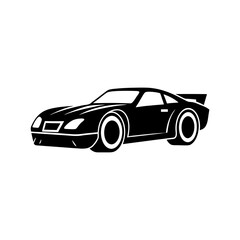 Race Car Silhouette vector illustration