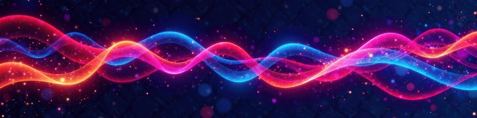 Vibrant, shifting patterns on a dark background , dark, design, pattern