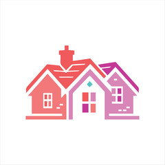 Modern Real Estate House Logo Design – Vector Illustration for Property, Construction, and Architecture Branding