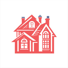 Modern Real Estate House Logo Design – Vector Illustration for Property, Construction, and Architecture Branding