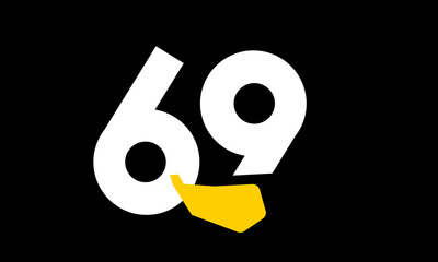 excavation number yellow logo simple modern unique