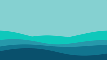 Fototapeta premium : minimal waves in a flat ocean 