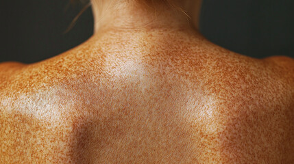 Fototapeta premium close up of a female body, shoulders, back