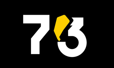 excavation number yellow logo simple modern unique