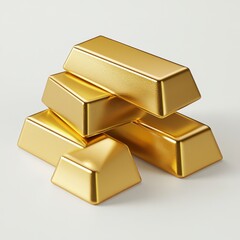 Golden Bullion Stack: A Luxurious Still Life