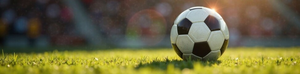 Minimalist soccer ball with subtle shadows and reflections, football, equipment