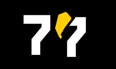 excavation number yellow logo simple modern unique