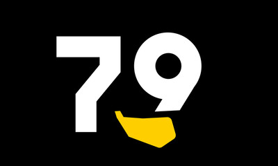 excavation number yellow logo simple modern unique