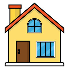 minimalist house design vector illustration