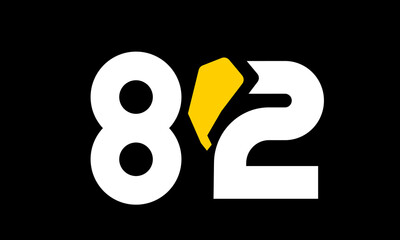 excavation number yellow logo simple modern unique