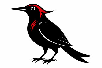 wallcreeper sihouette black vector