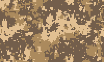 Abstract desert camouflage pattern. Seamless digital texture ideal for backgrounds, website design, military themes, or fashion prints.