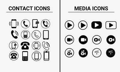 set of icons for web design