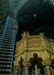 Obraz premium The Cathedral of Siena. Interior. Italy