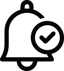 Obraz premium Notification Bell Icon Confirmed Updates & Alerts