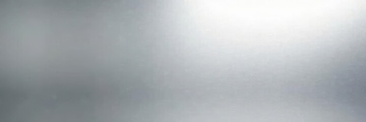 Obraz premium Modern metallic silver wall background with subtle gradient effect, textured, sleek