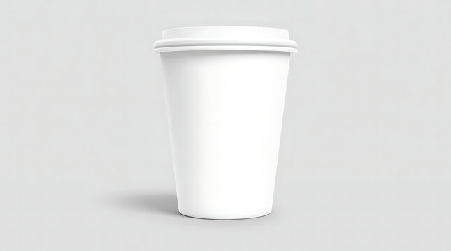 Mockup copo papel&atilde;o, arte ilustra&ccedil;&atilde;o para apresenta&ccedil;&atilde;o de marca, logomarca, logotipo. Fundo transparente. Reciclagem, descart&aacute;vel. recicl&aacute;vel